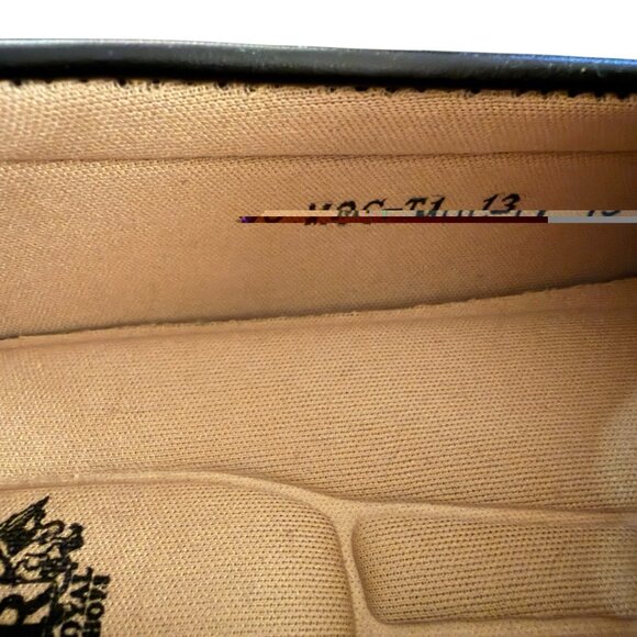 Royal Shoes Mens Loafer Moccasin Driving Burgundy Black Geo Casual Size 13 - Picture 6 of 6